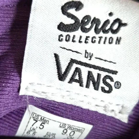 VANS Sneaker PURPLE Comfy Cush Serio Collection Shoe Women 9/Men 7.5 US NEW NWOT - Picture 9 of 13